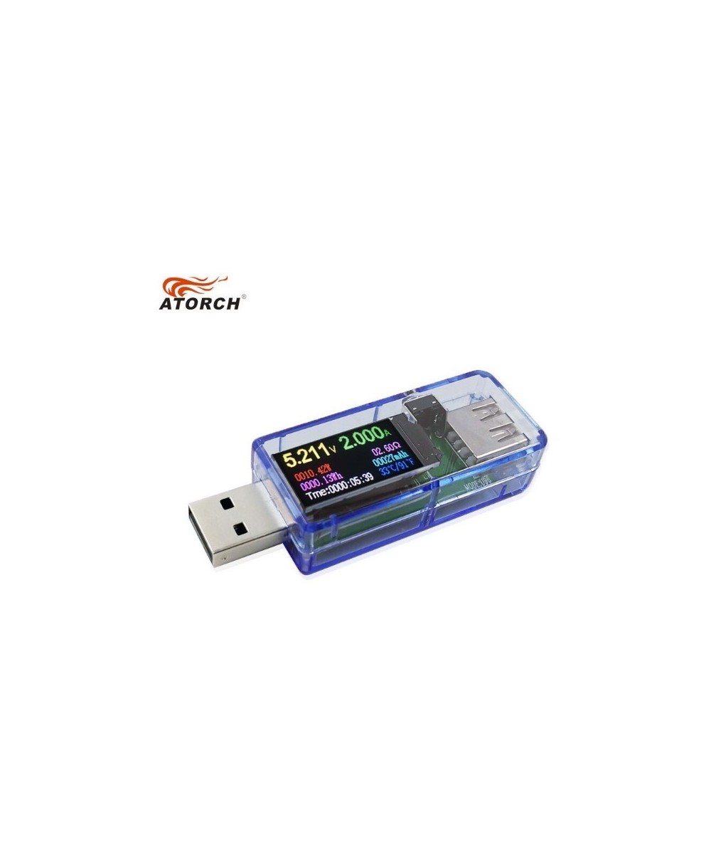 Medidor de voltaje y corriente USB Atorch U96