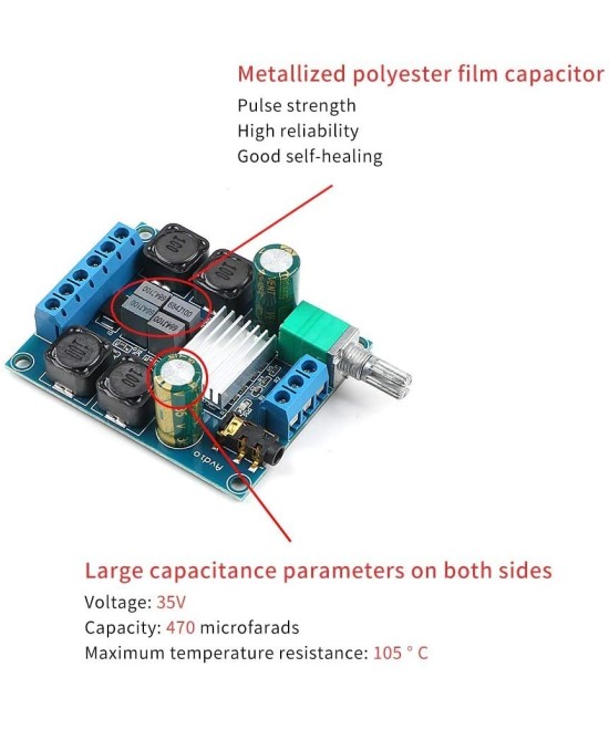Tarjeta Amplificadora de Audio TPA3116D2 2x50w