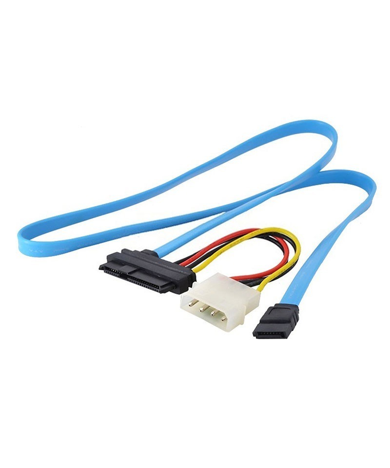 Adaptador para Disco Duro SATA Serial de 7 pines a SAS 29 pines con cable de alimentación de 4 pines