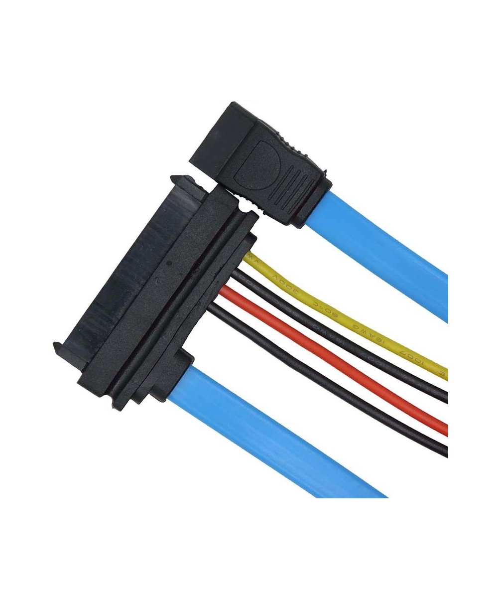 Adaptador para Disco Duro SATA Serial de 7 pines a SAS 29 pines con cable de alimentación de 4 pines