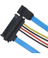 Adaptador para Disco Duro SATA Serial de 7 pines a SAS 29 pines con cable de alimentación de 4 pines