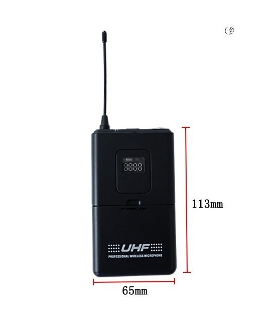 Microfonos Inalambricos M-202 UHF con 1 Receptor 3.5mm y 2 Transmisores