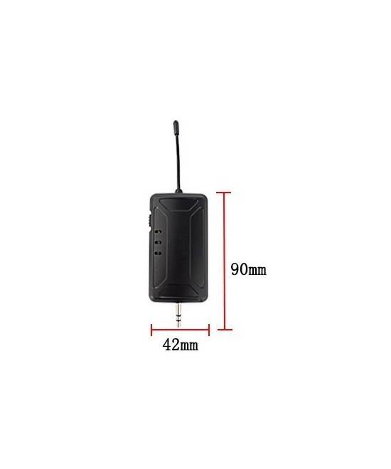 Microfonos Inalambricos M-202 UHF con 1 Receptor 3.5mm y 2 Transmisores