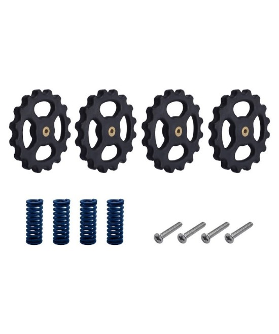 Kit de tornillo, resorte y perilla para nivelacion de cama impresora 3D