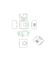 Aislador térmico de silicona para calentador 3D