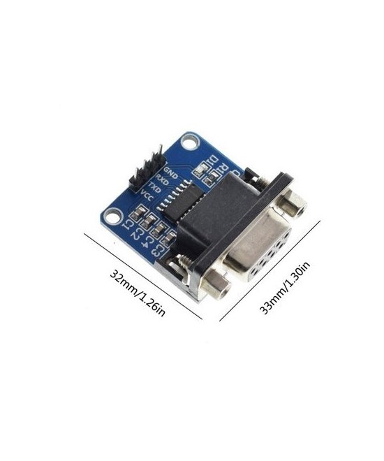 Adaptador serial RS232 a TTL hembra DB9