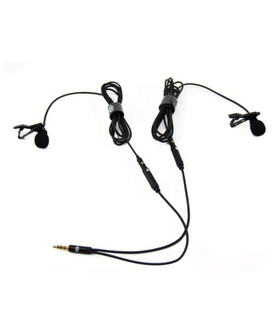 Splitter para 2 micrófonos para celular