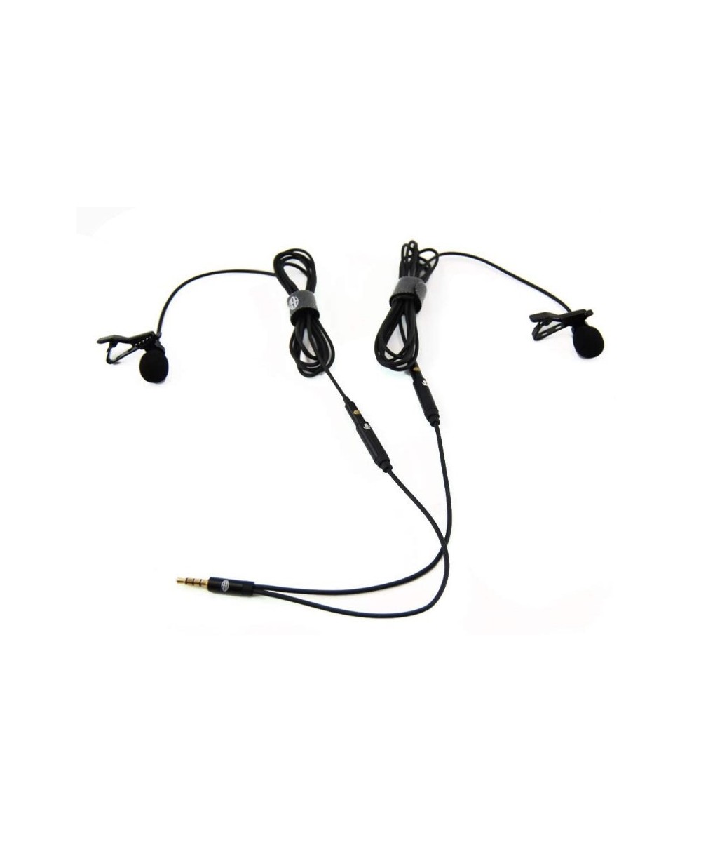 Splitter para 2 micrófonos para celular