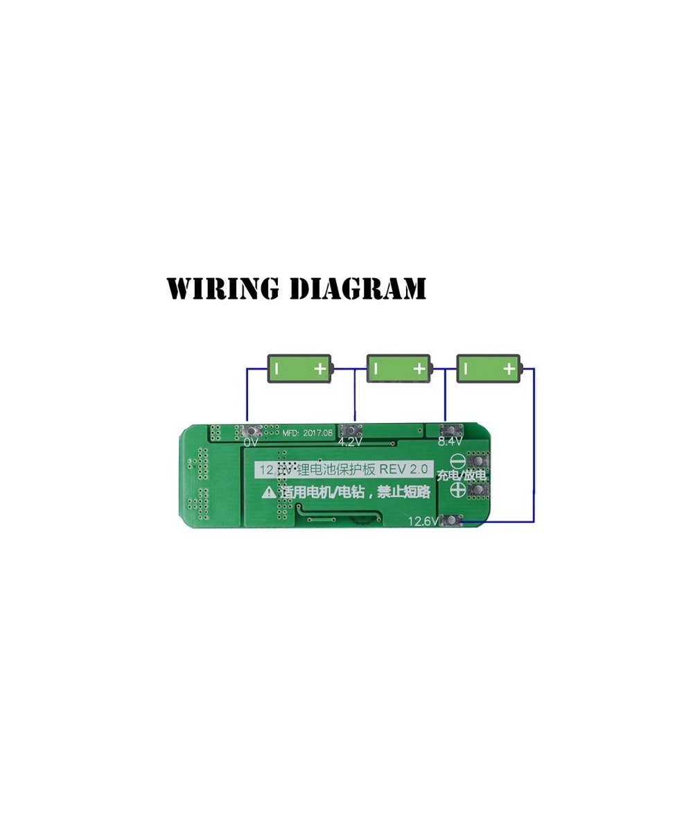 Cargador de batería de litio BMS 3S 12.6V 20A