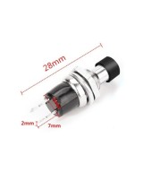 Interruptor push button con bloqueo