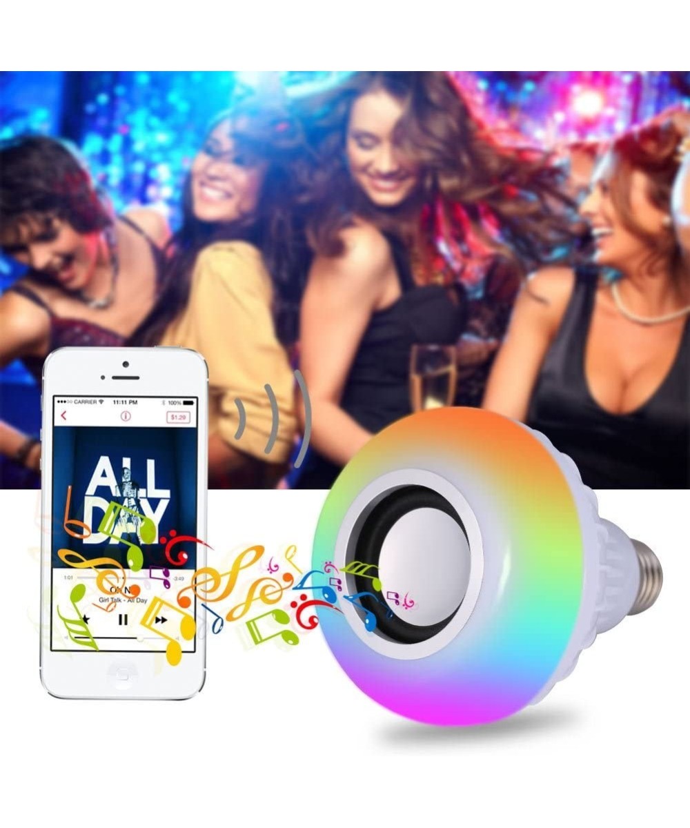 Foco LED con bluetooth y parlante 12W RGB