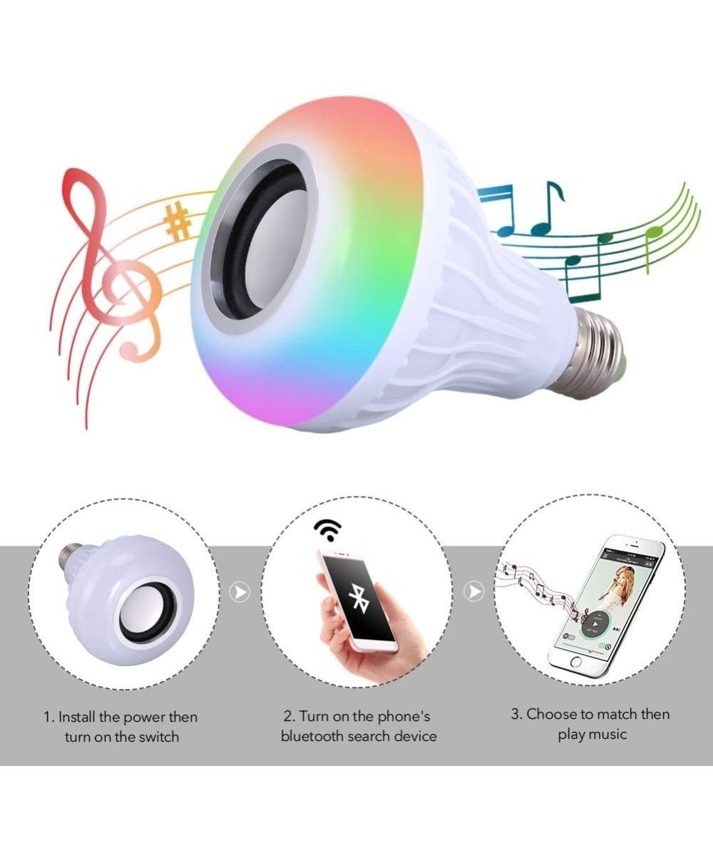 Foco LED con bluetooth y parlante 12W RGB