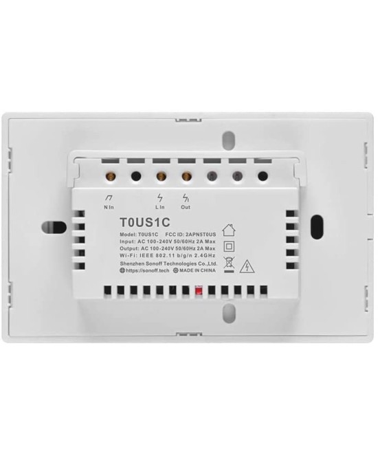 Interruptor Tactil de pared inteligente Wifi Sonoff T0US