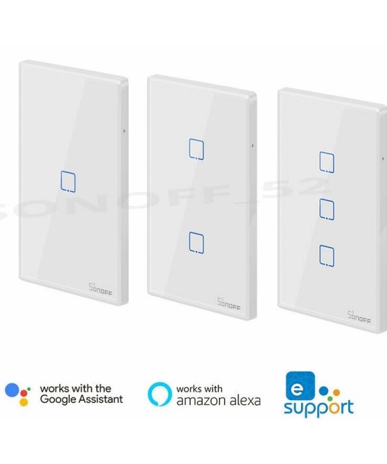 Interruptor Tactil de pared inteligente Wifi Sonoff T0US