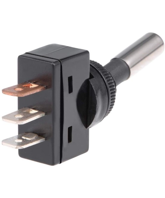 Interruptor de palanca 2 posiciones ASW-15D 3P 12V 20A con luz verde