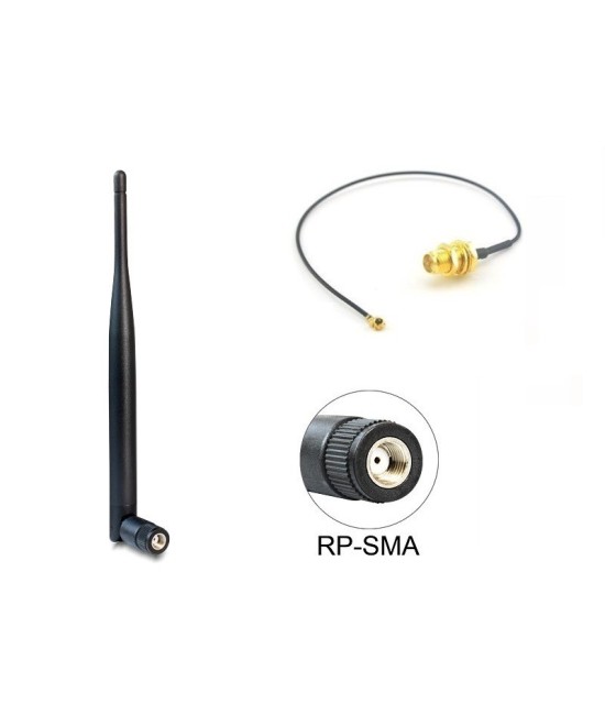 Antena wifi 6dBi 2.4Ghz conector hembra