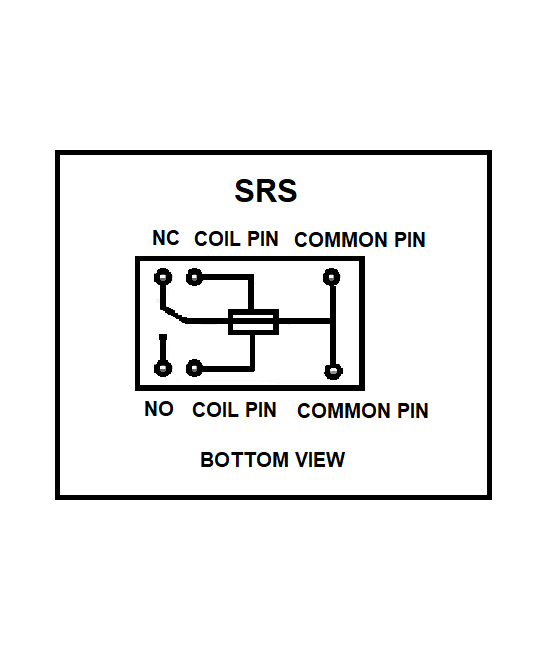 Mini Rele 5V/12V/24V 10A para PCB