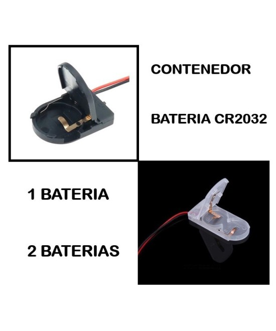 Contenedor de bateria CR2032 con interruptor ON/OFF Switch