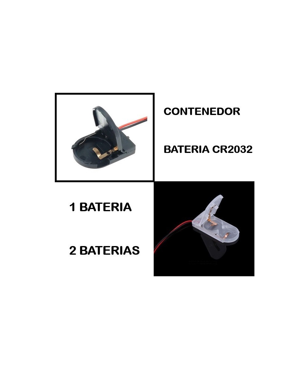 Contenedor de bateria CR2032 con interruptor ON/OFF Switch