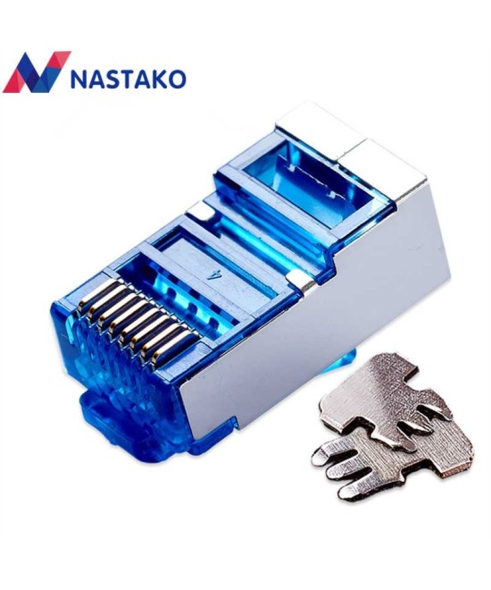 Conector RJ45 CAT 5e Metálico Protegido (2U)