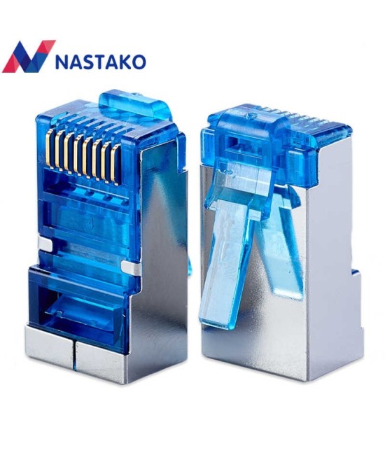 Conector RJ45 CAT 5e Metálico Protegido (2U)