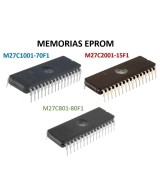 MEMORIAS EPROM M27C2001-15F1 / M27C1001-70F1 / M27C801-80F1