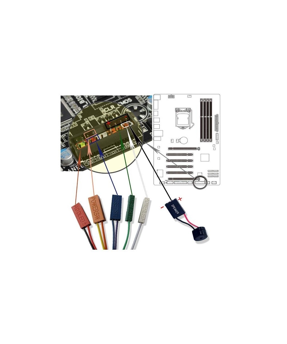 Parlante Buzzer pasivo con conector Dupont