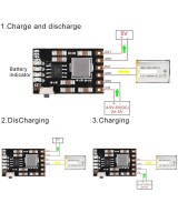 Cargador de bateria 4 en 1- 5V 2.1A