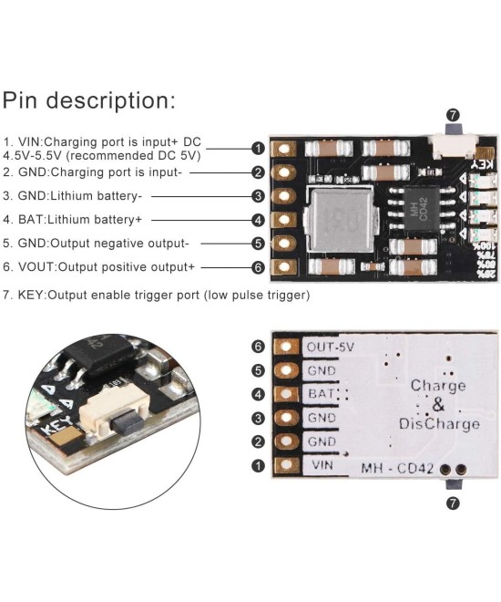 Cargador de bateria 4 en 1- 5V 2.1A