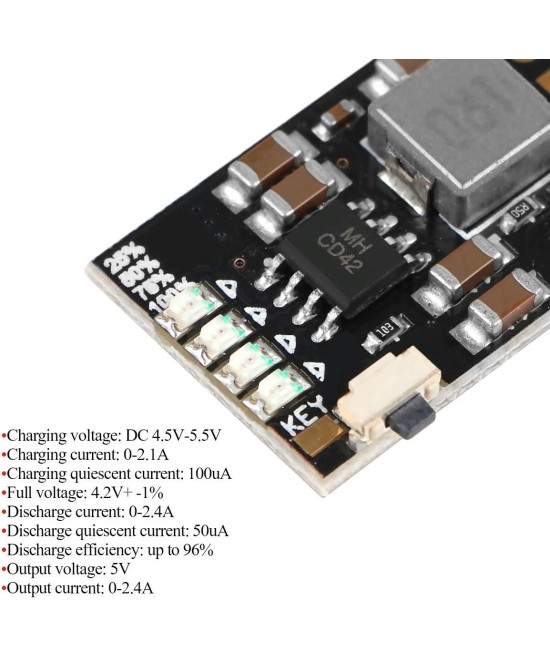 Cargador de bateria 4 en 1- 5V 2.1A