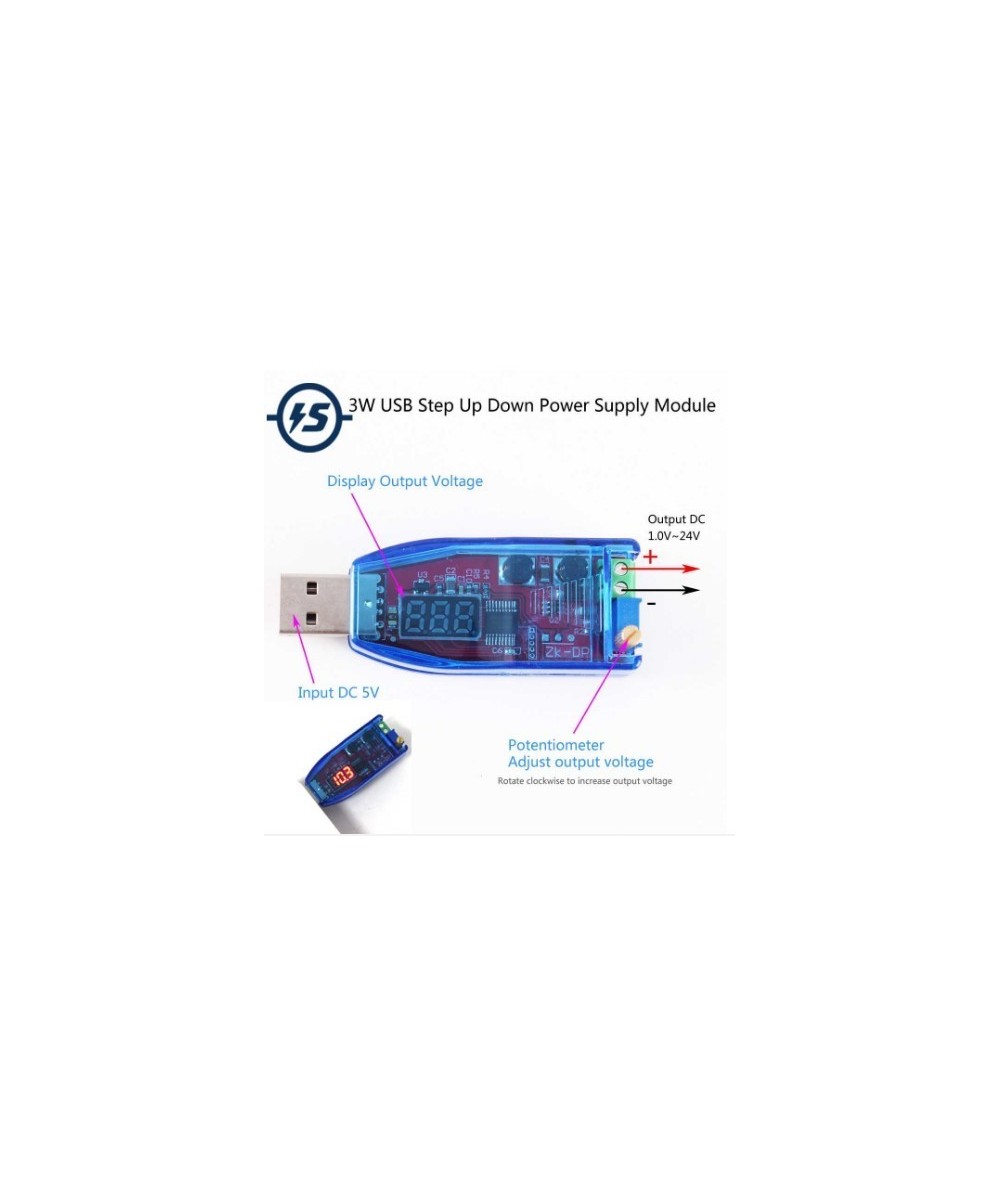 Fuente de alimentacion USB de 5V a  3.3V 9V 12V