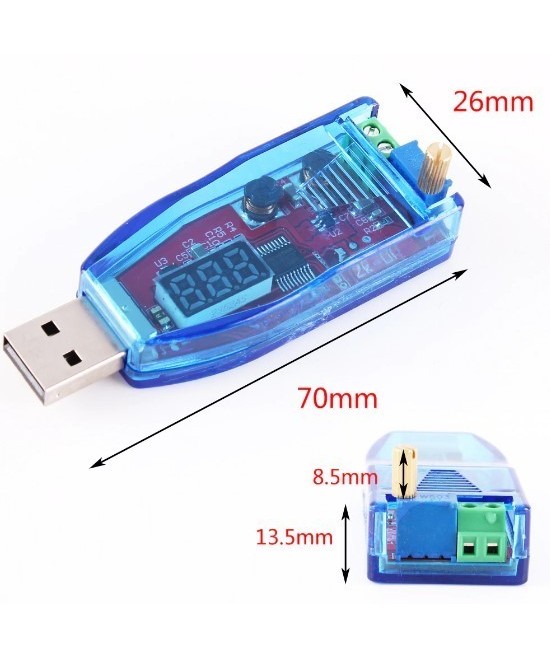 Fuente de alimentacion USB de 5V a  3.3V 9V 12V