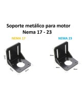 Soporte metálico para motor Nema 17 - 23