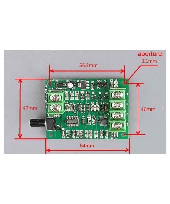 Controlador de motor brushless sin escobilla 1.2A 7V-12V