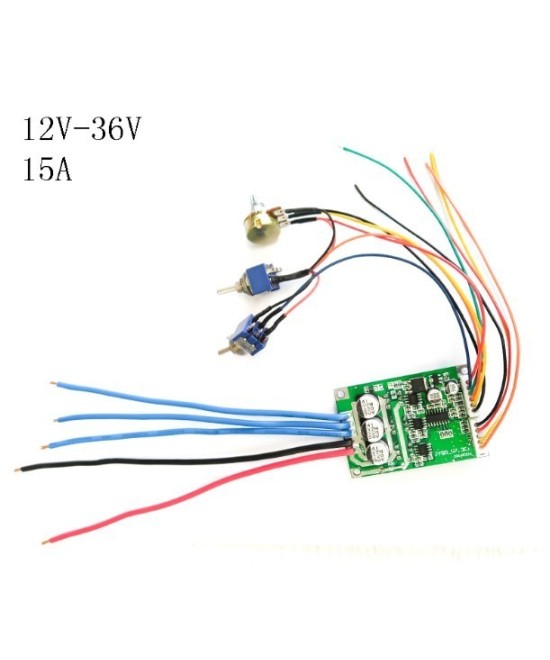 Controlador de motor Brushless sin escobilla 15A 12-36V