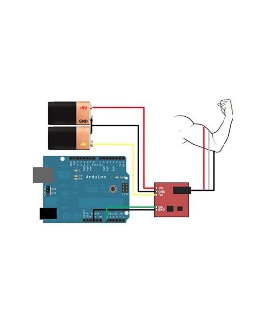 Sensor de señal muscular de Electromiografía EMG