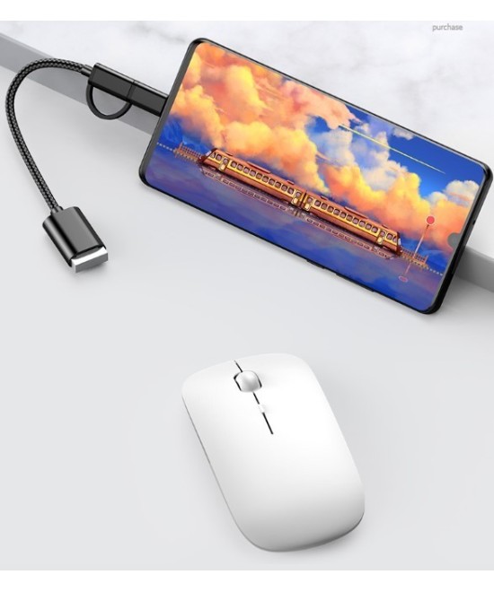 Cable OTG micro USB y USB-C