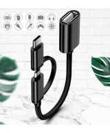 Cable OTG micro USB y USB-C