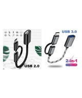 Cable OTG micro USB y USB-C