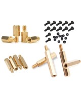 Tornillos tuercas y bases M3 (12 unidades)