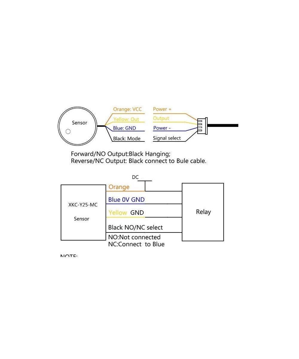Sensor de nivel de liquidos capacitivo sin contacto XKC Y25 NPN 5-12V