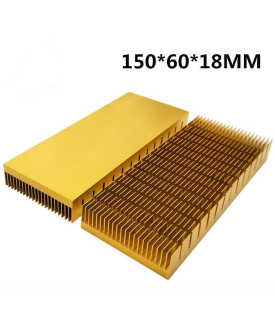 Disipador de Calor Ranurado de Aluminio 150x60x18MM