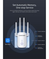 Amplificador y repetidor wifi dualband Comfast 2.4 / 5.8GHZ 1200mbps CF-WR758AC