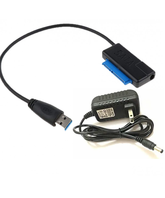 Lector de discos duros SATA III a USB 3.0 más fuente 12V
