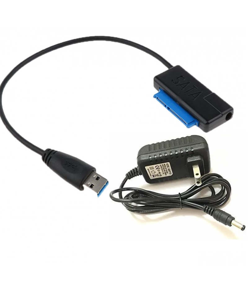 Lector de discos duros SATA III a USB 3.0 más fuente 12V