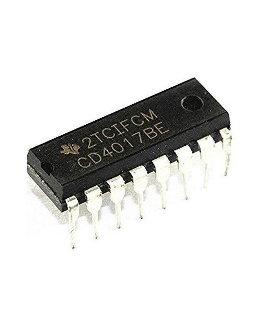 Contador de decada CD4017BE (PDIP-16)