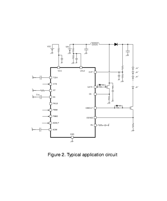 Controlador LED BD9486F-GE2 (SMD/SMT)