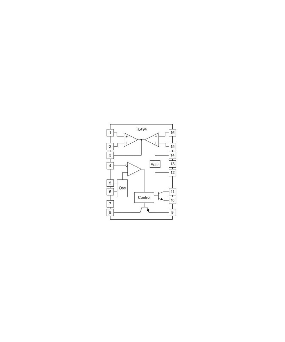 Regulador de voltaje PWM TL494BDR2G (SMD/SMT)
