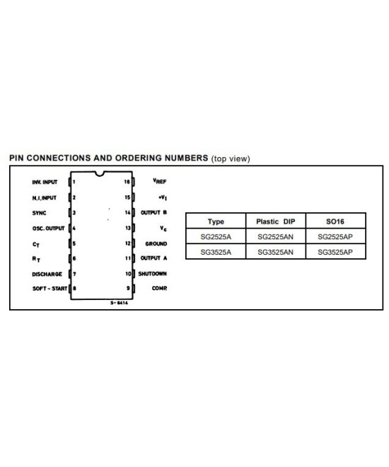 Regulador de voltaje PWM SG3525AP (SMD/SMT)