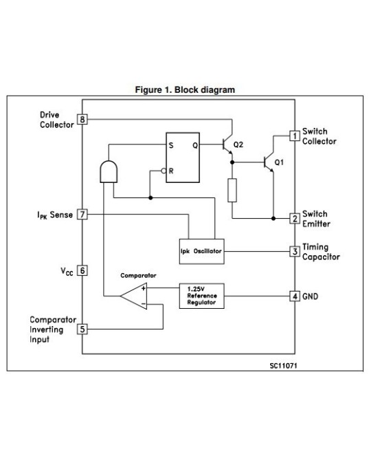 Regulador de Voltaje MC34063ECD-TR (SMD/SMT)